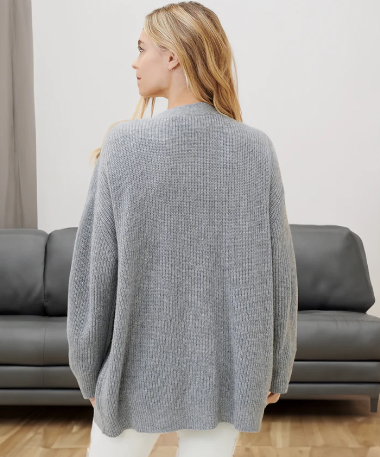 Amber - Cardigan Relaxato in Cashmere Embrace
