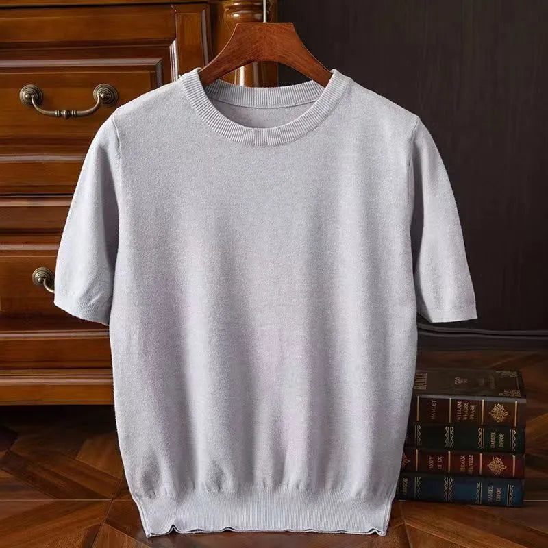 Rick - T-shirt in Cashmere Morbido per Comfort Tutto il Giorno