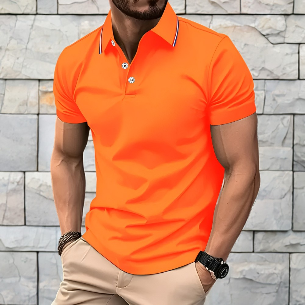 Crosby - Polo semplice a maniche corte da uomo