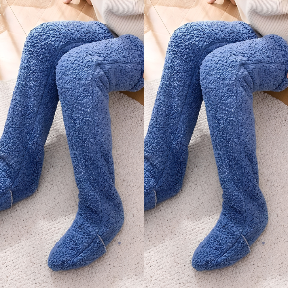 Camellia - Calde calze invernali sopra il ginocchio per donne