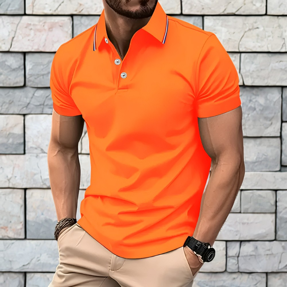 Crosby - Polo semplice a maniche corte da uomo