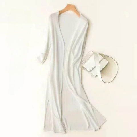 Meiko - Cardigan lungo di lusso e morbido