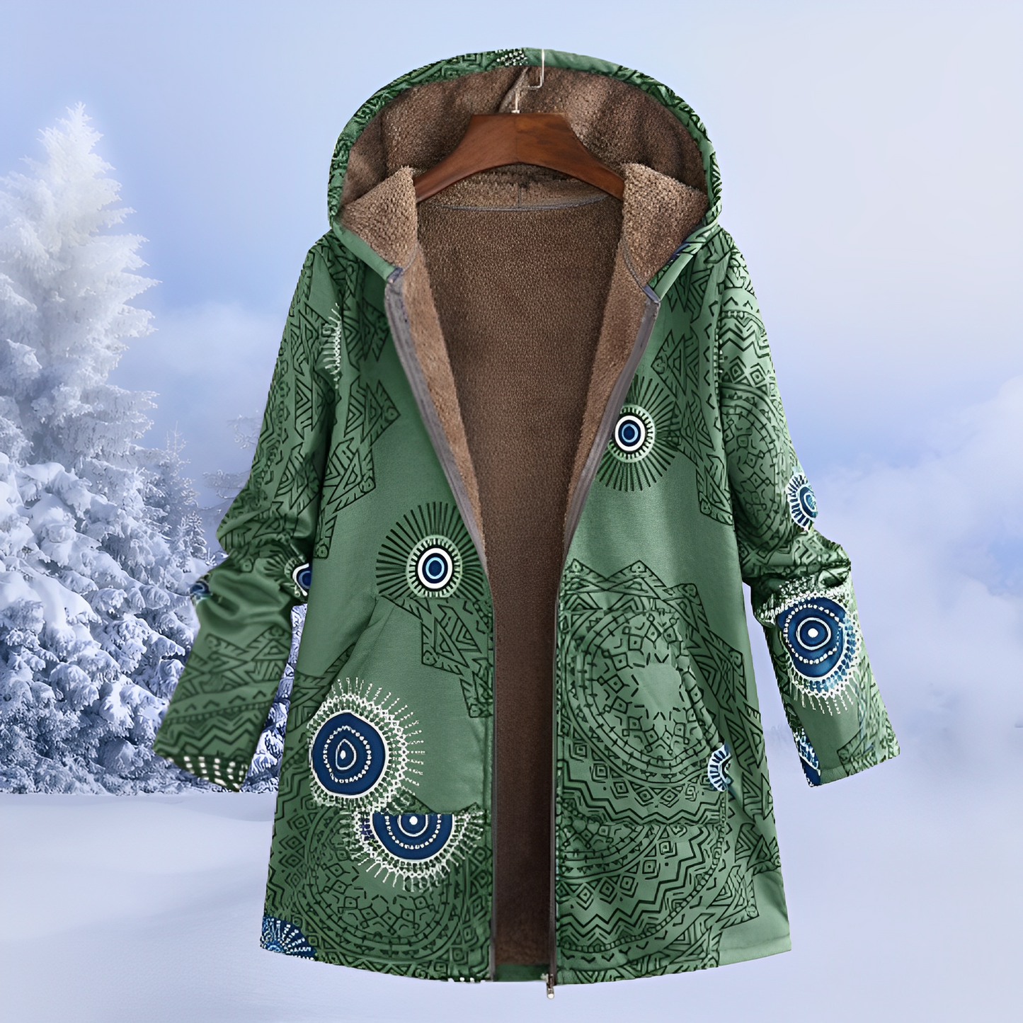 FluffCoat – Giacca Invernale con Motivi