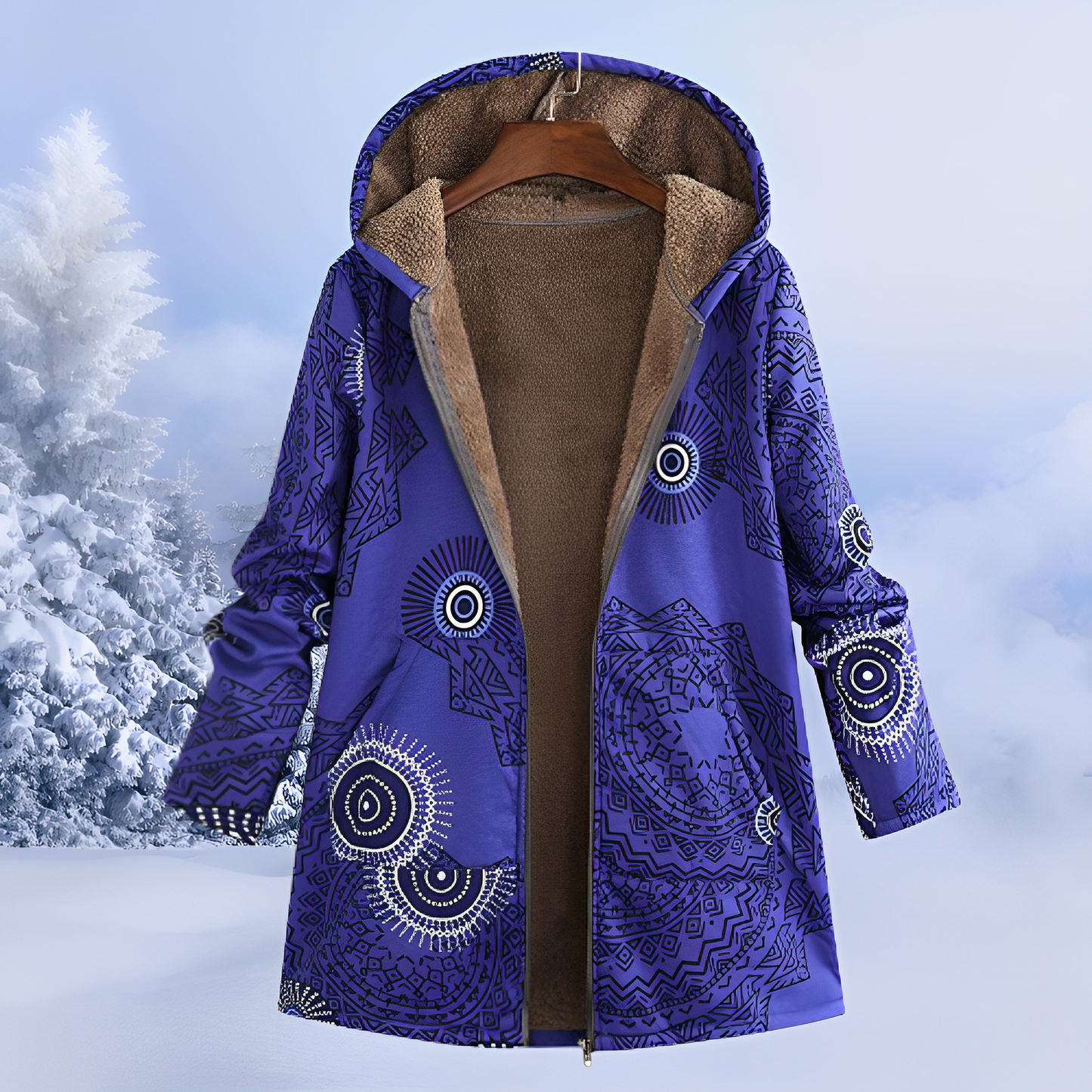 FluffCoat – Giacca Invernale con Motivi