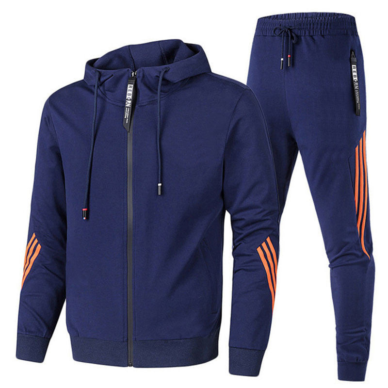 Nero - Elegante Completo da Allenamento per Uomo