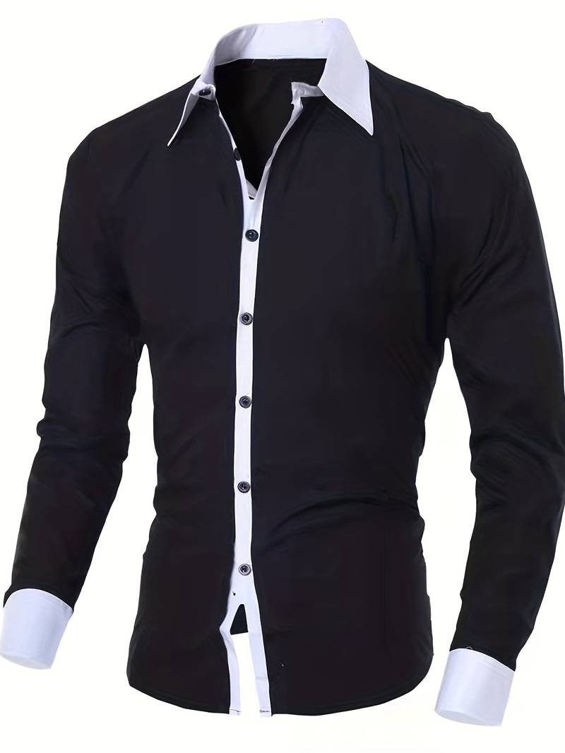 Tonie – Camicia Elegante con Contrasto dal Taglio Moderno