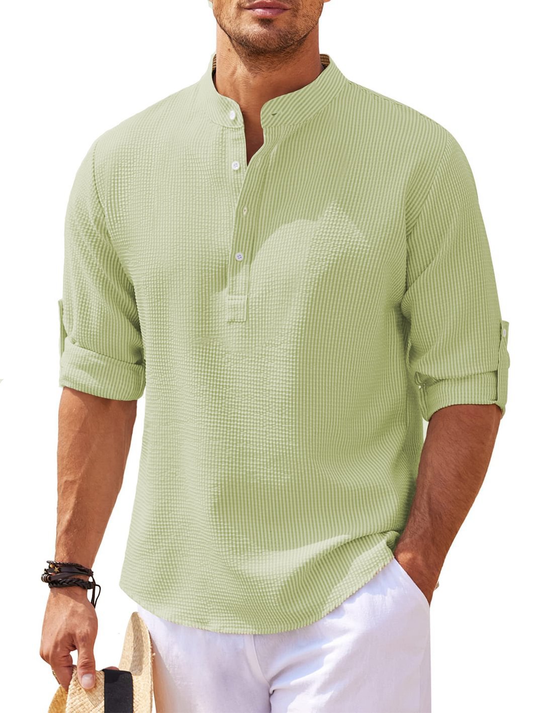 Cormac – Camicia di lino a maniche lunghe per uomo