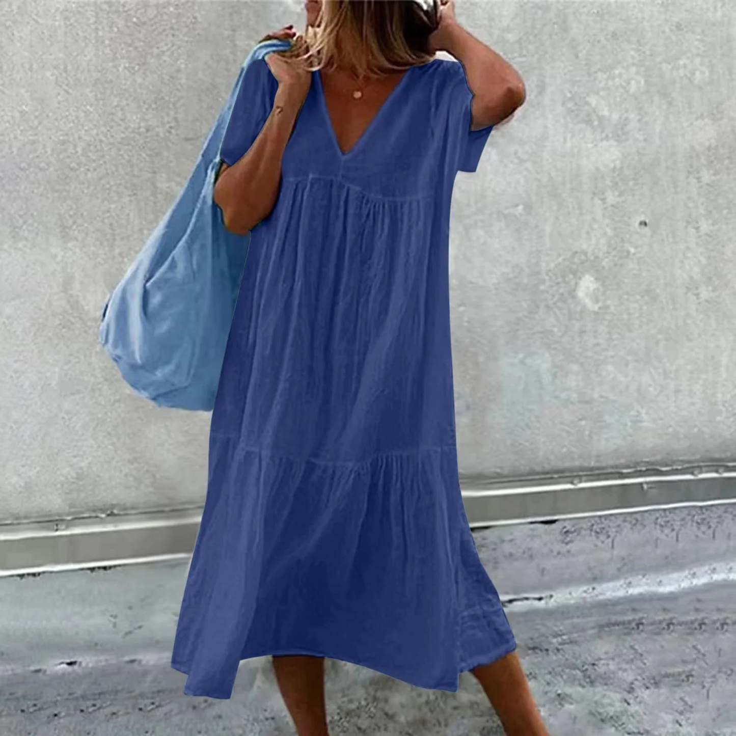 Deanna - Abito Casual V-Neck Versatile e Confortevole