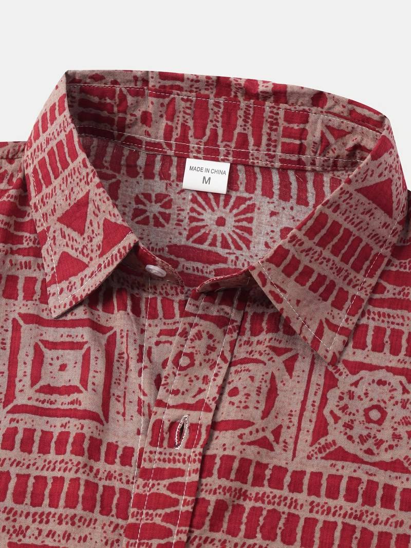 Kenneth - Camicia Casual a Maniche Corte con Stile Fresco