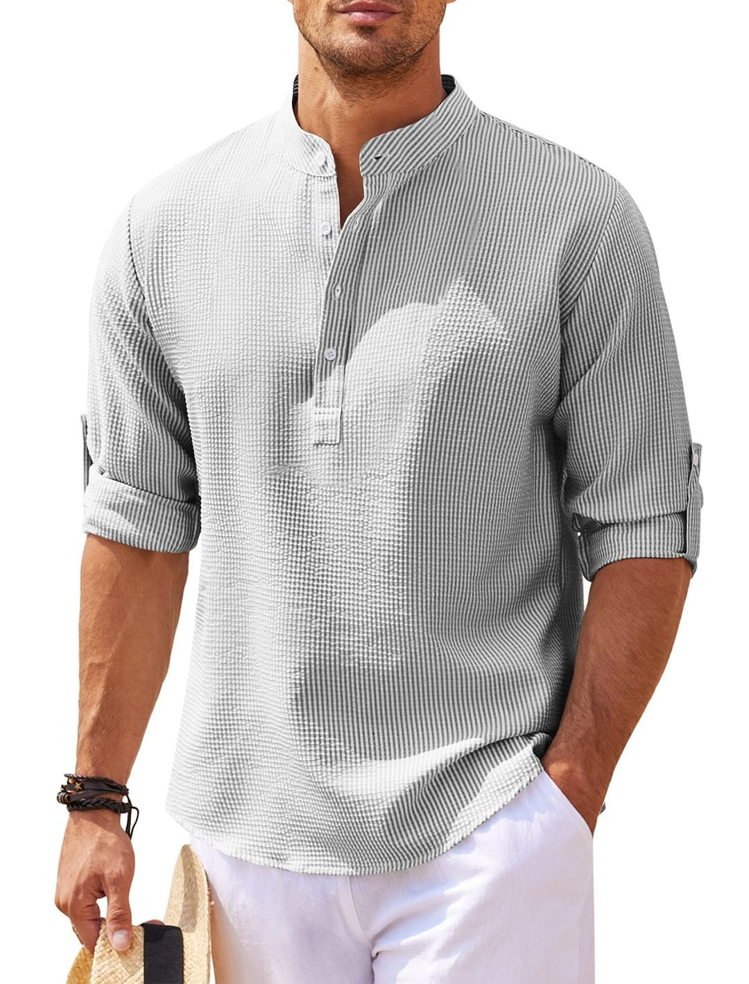 Cormac – Camicia di lino a maniche lunghe per uomo