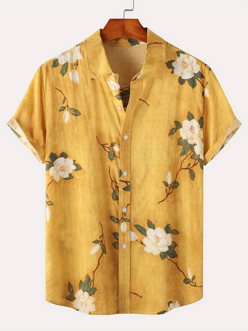 Kenneth - Camicia Casual a Maniche Corte con Stile Fresco