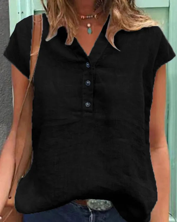Natasha - Blusa Casual e Confortevole a Maniche Corte