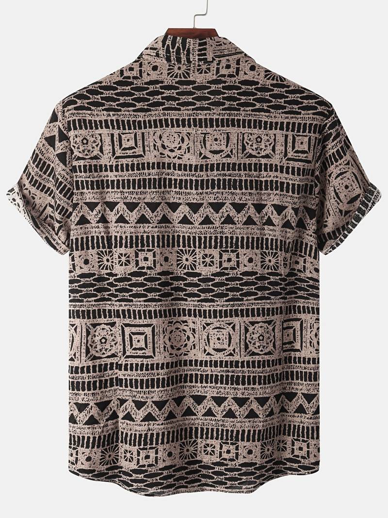 Kenneth - Camicia Casual a Maniche Corte con Stile Fresco