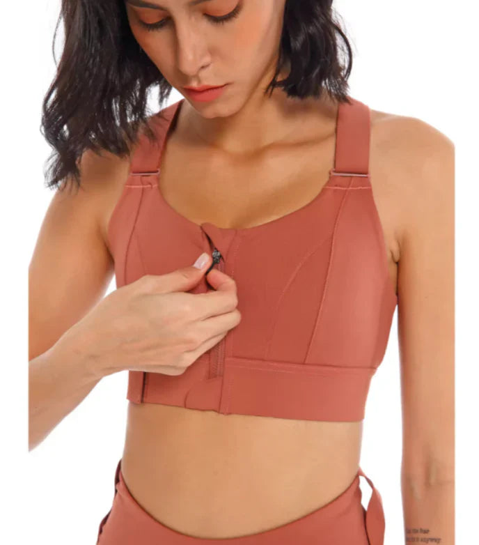 Bea - Reggiseno Zip-Up Performante per Donne Attive