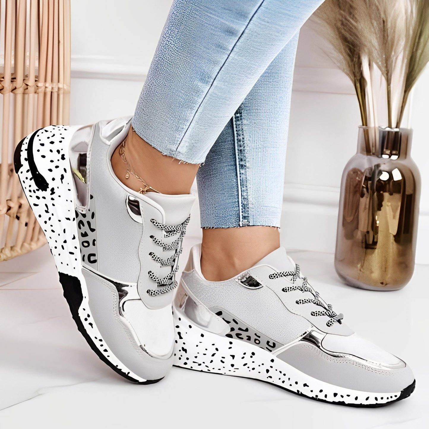 Penelope - Scarpe da Palestra Comode con Zeppa per Donne