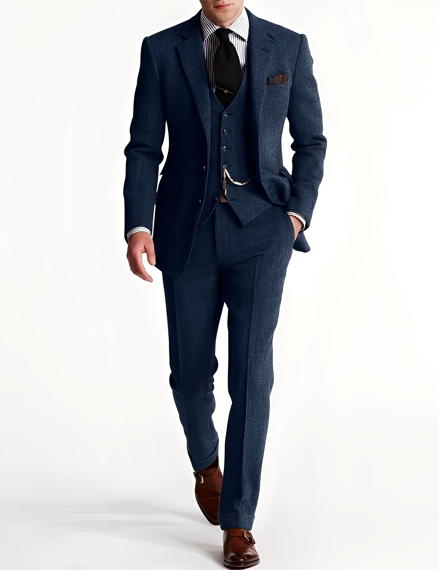 Desmond - Abito formale da uomo in tweed a tre pezzi