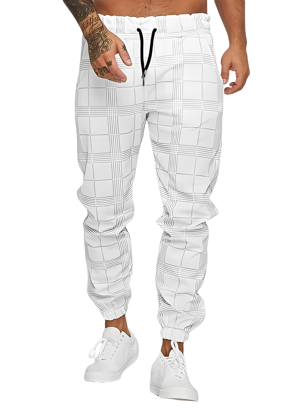 Colbert - Pantaloni a quadri comodi per uomo