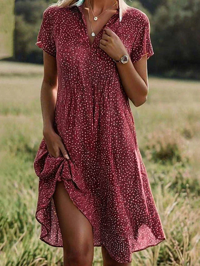 Khalea - Elegante Midi-Abito Camicetta Donna