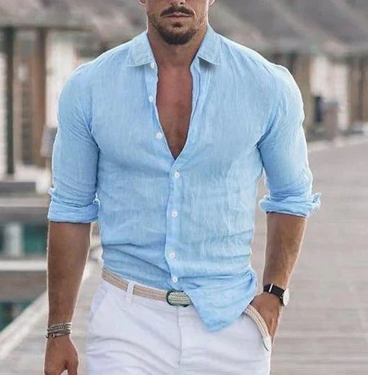 Camicia di lino – Eleganza estiva con una sensazione di leggerezza