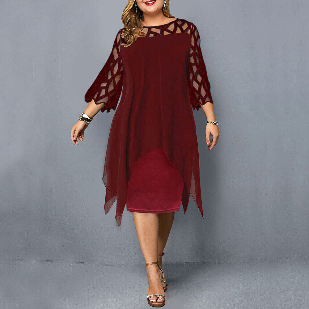 Harper - Elegante abito midi taglie forti