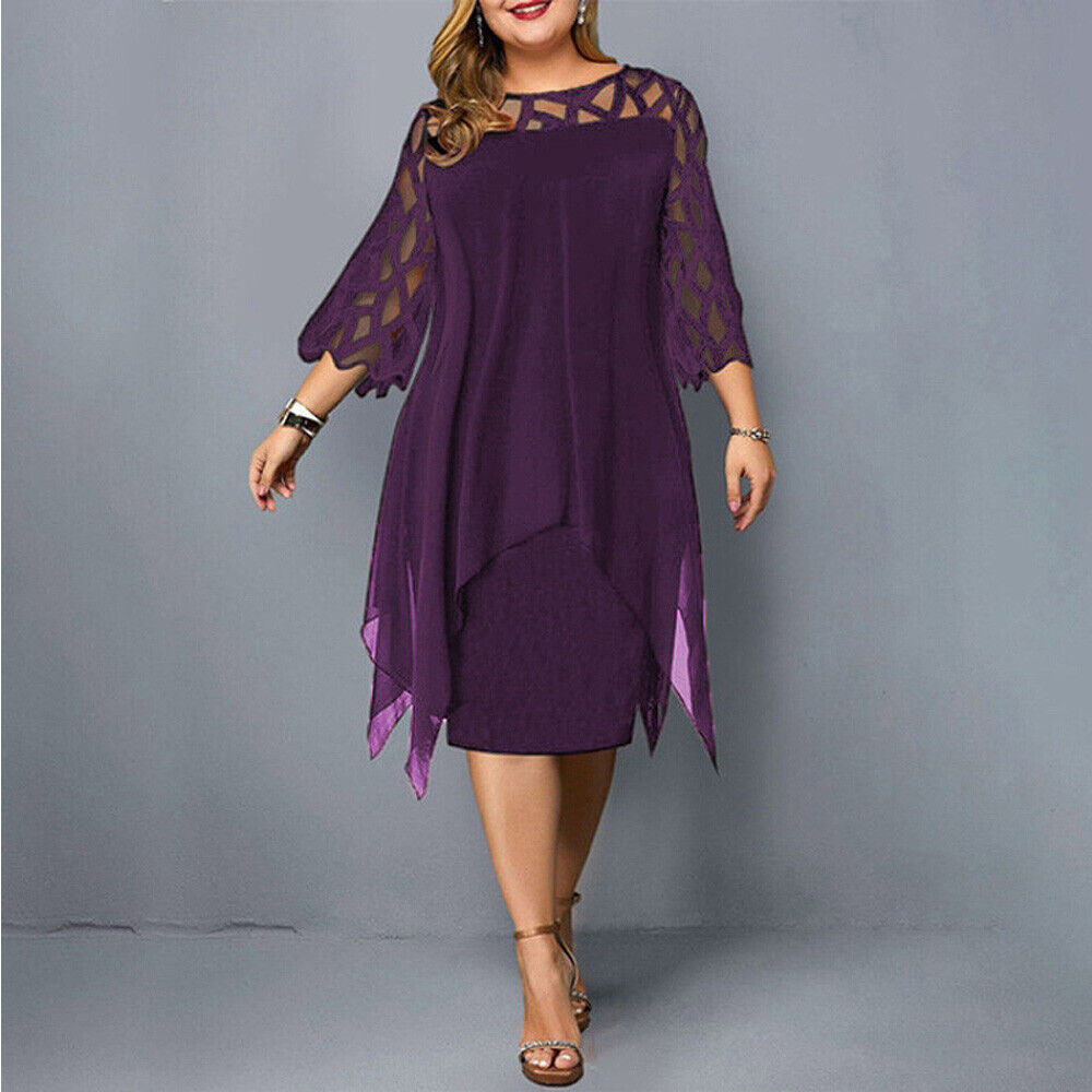 Harper - Elegante abito midi taglie forti