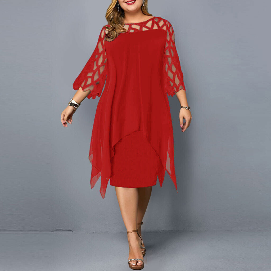 Harper - Elegante abito midi taglie forti
