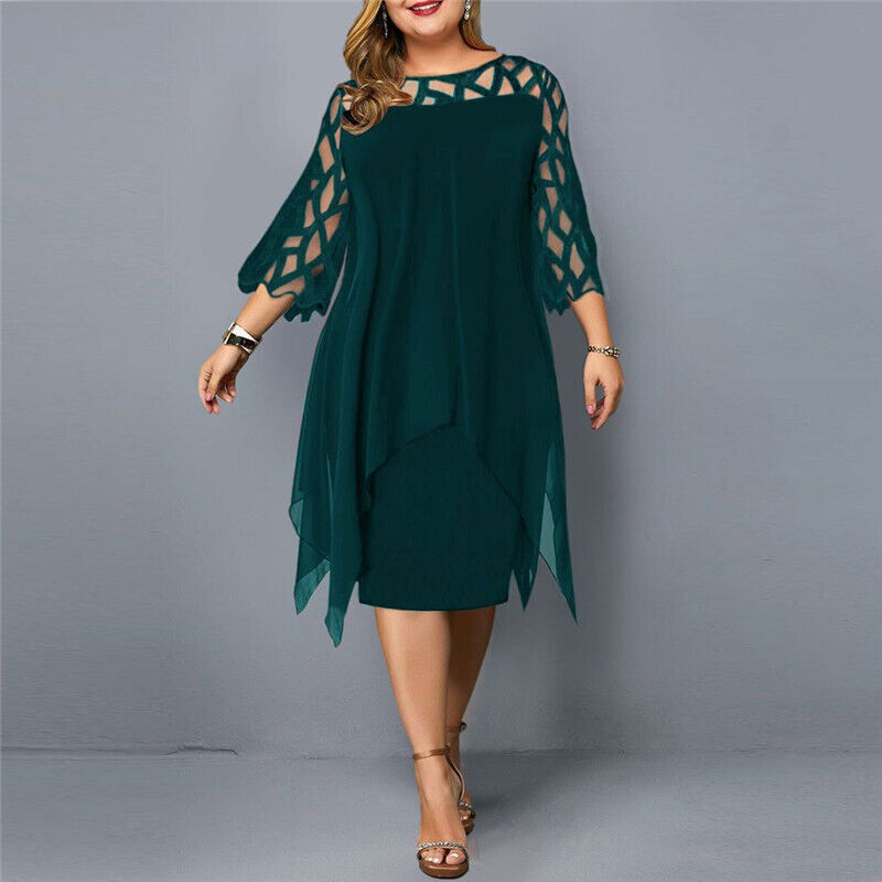 Harper - Elegante abito midi taglie forti