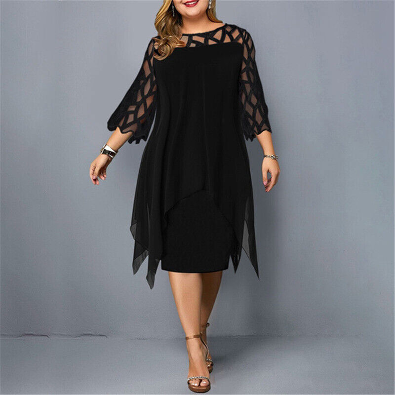 Harper - Elegante abito midi taglie forti