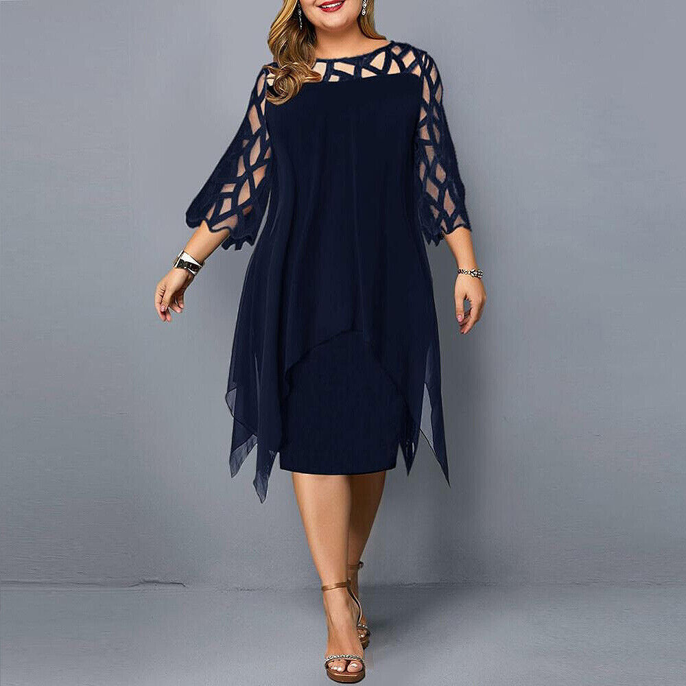 Harper - Elegante abito midi taglie forti