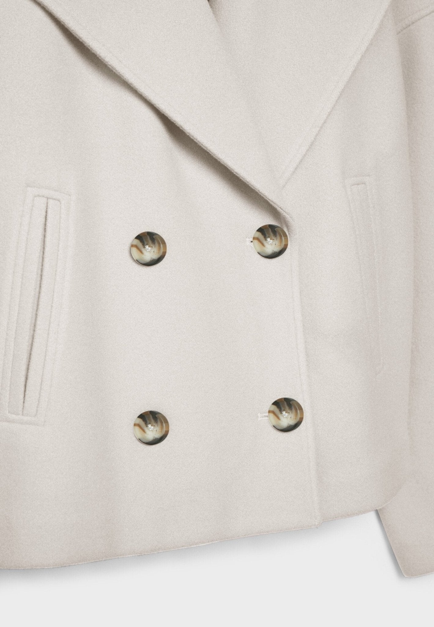 Britanny - Elegante Cappotto Corto Doppiopetto