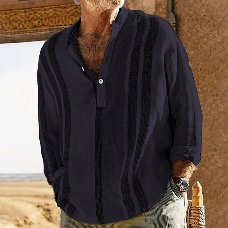 Yano - Camicia in lino da uomo vintage
