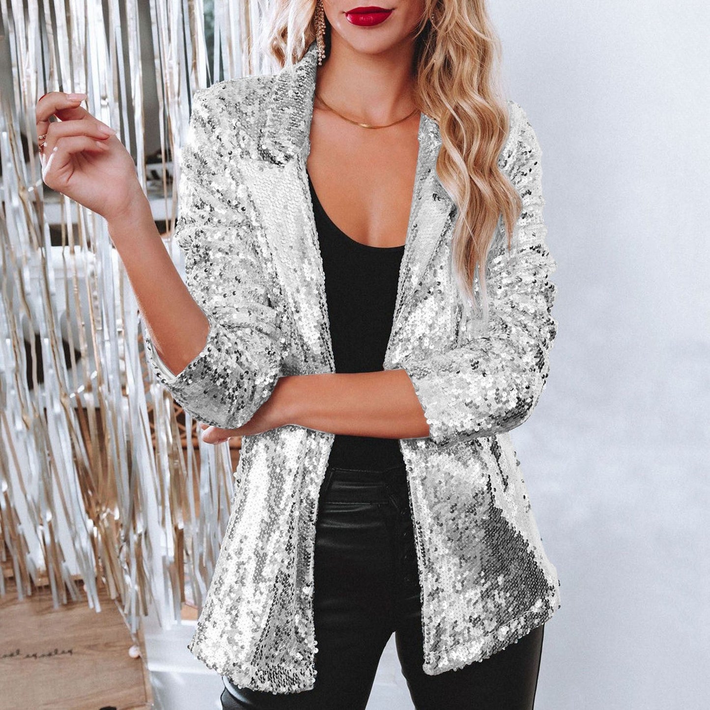 Cora – Elegante Blazer con Paillettes