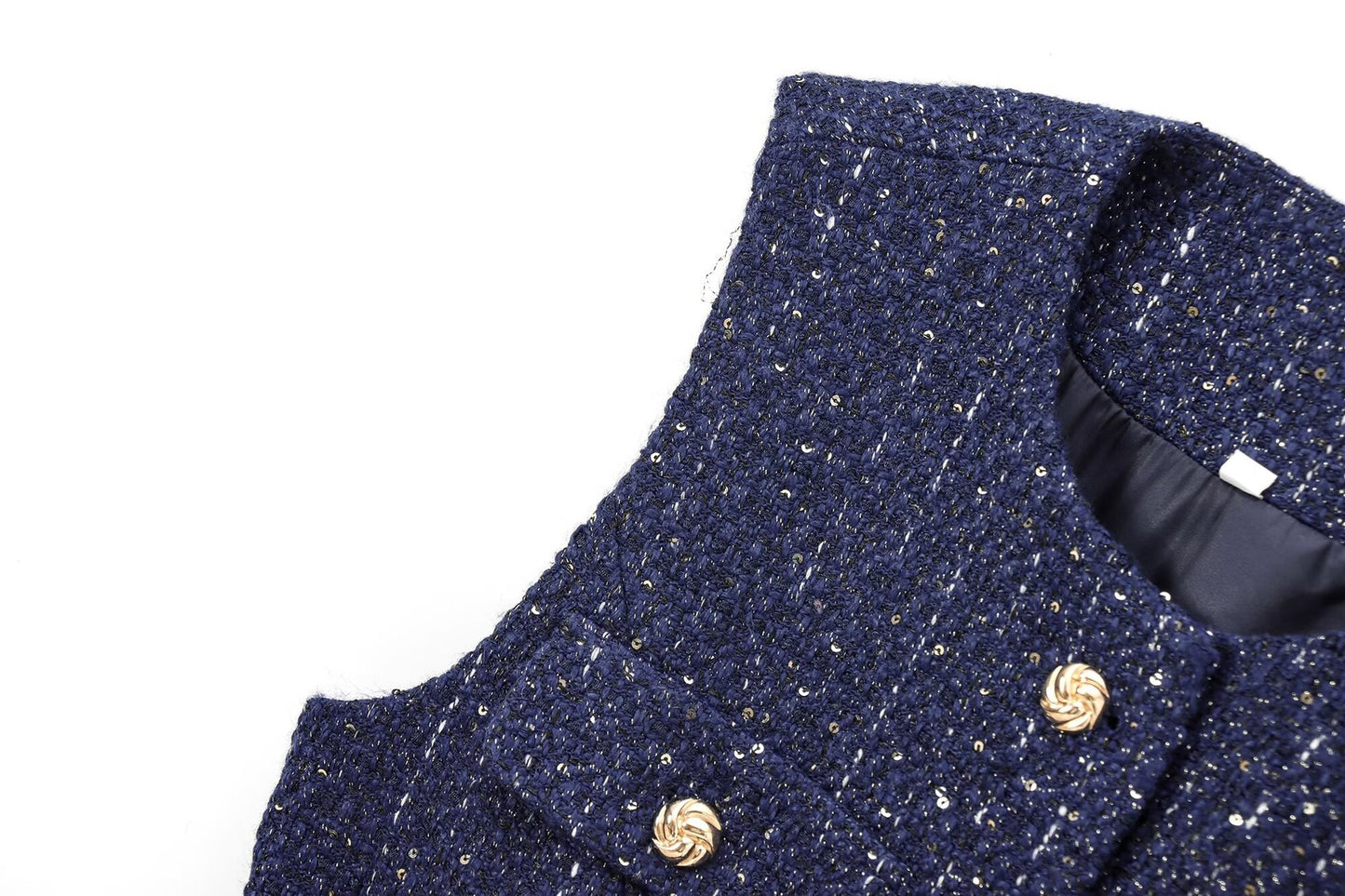 Daphne - Gilet Slim-Fit con Cintura Decorata di Perline