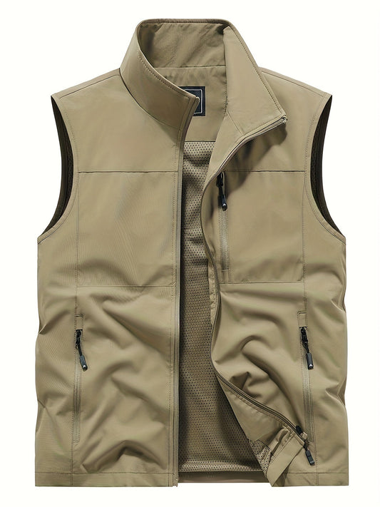 Enrico – Gilet con Tasche con Zip