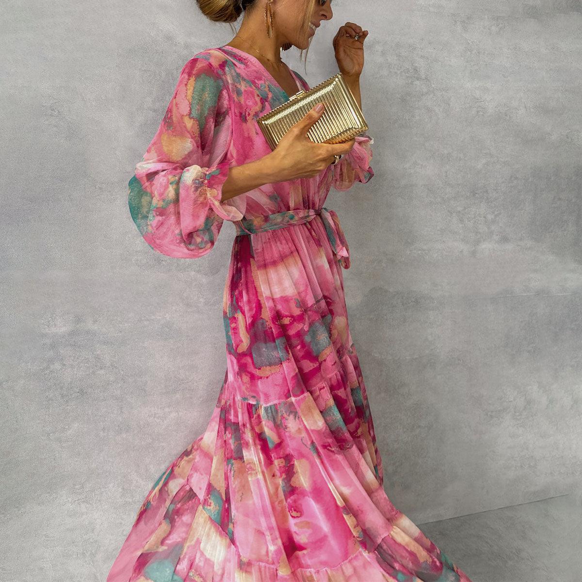 Alora - Abito Femminile a Fiori da Donna Maxi