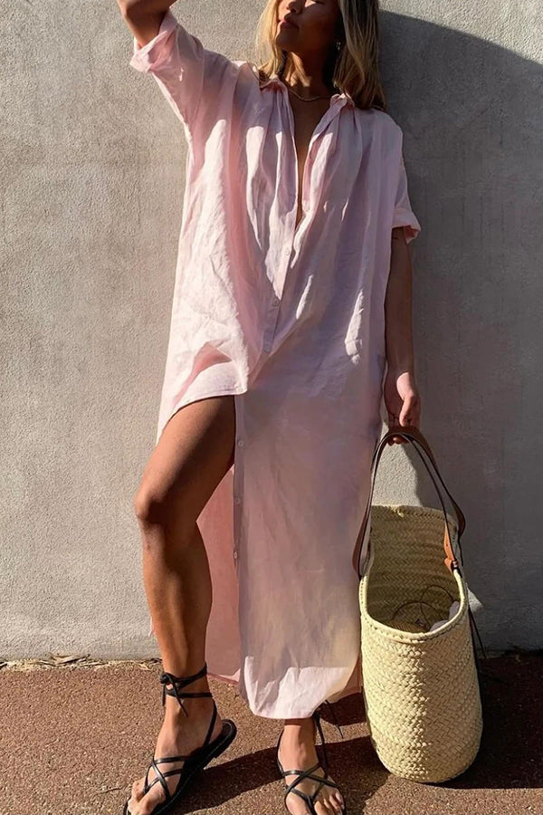 Gracey - Abito Camicia in Stile Spiaggia