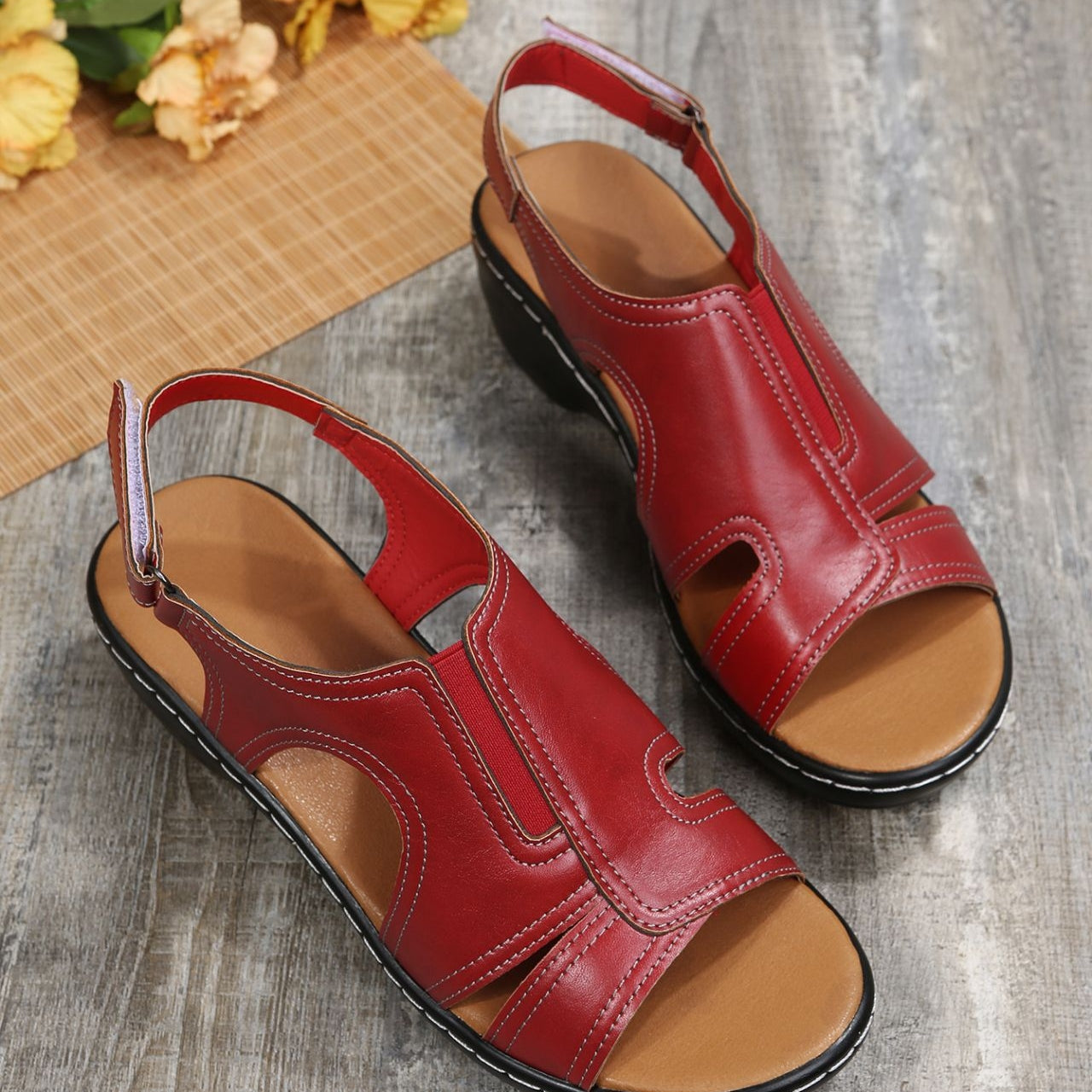 Duana - Sandali casual con tacco aperto per donne