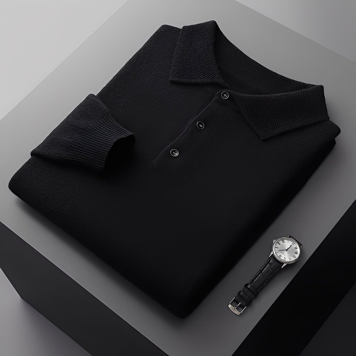 Romilly - Polo Elegante in Cashmere per Uomo