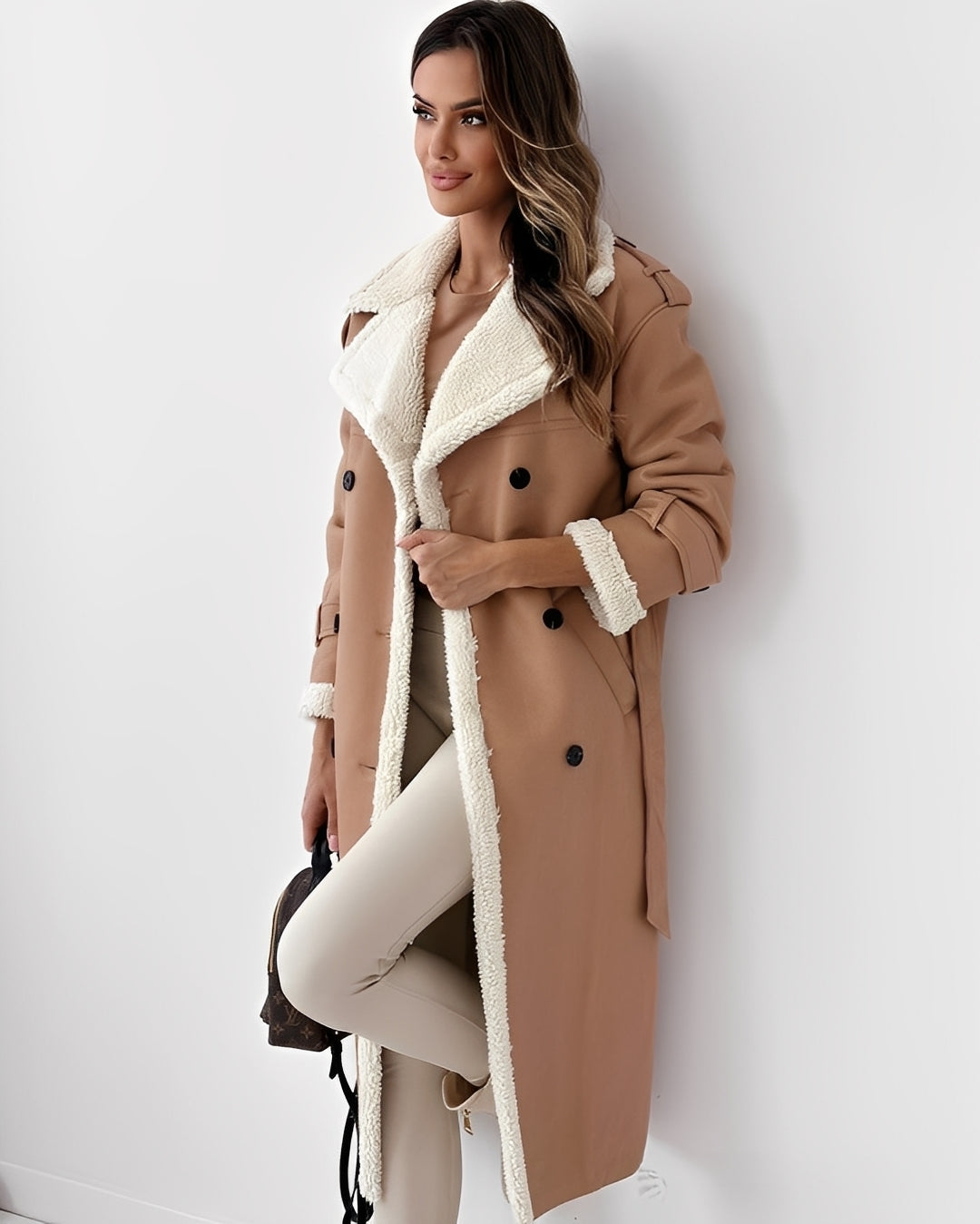 Sharyn - Cappotto moderno e caldo con revers per donne