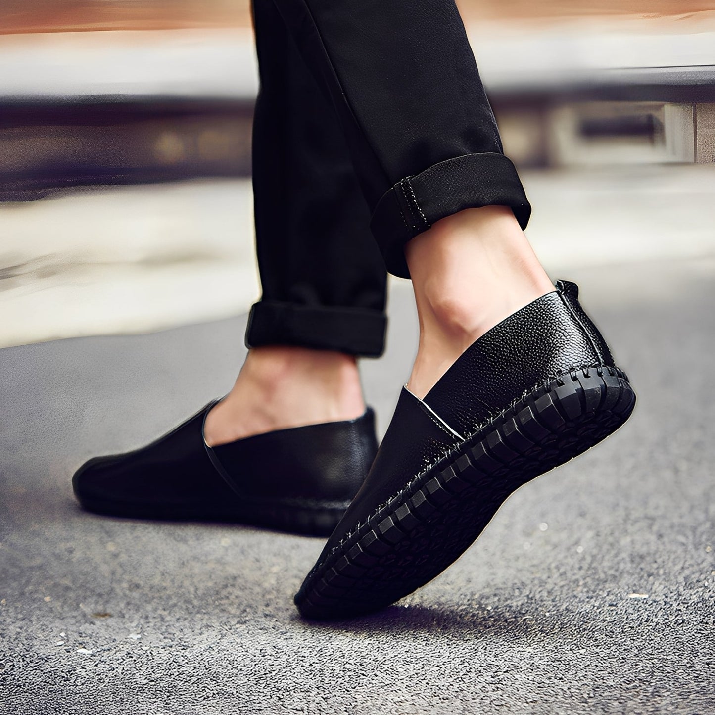 Neville - Eleganti scarpe mocassino in pelle per uomo