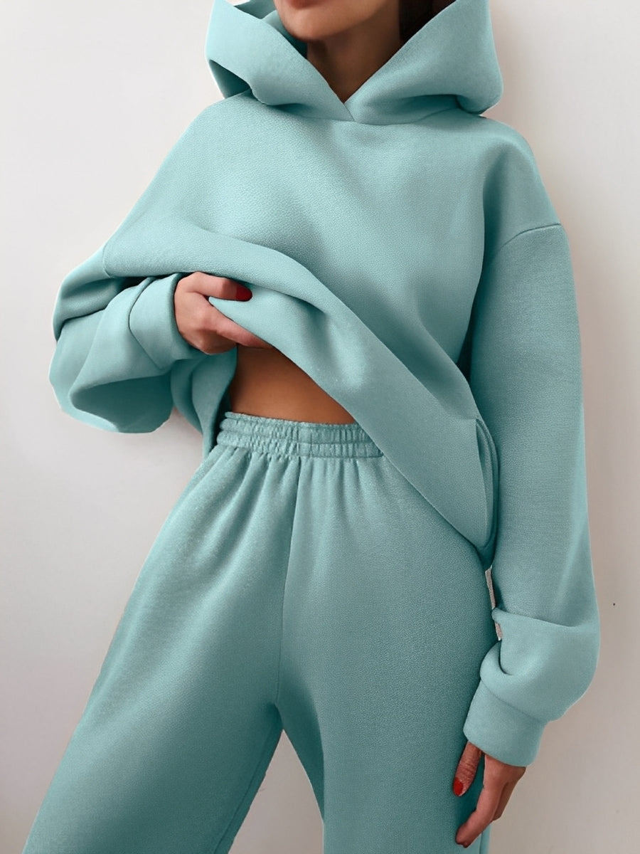 Jasmine - Completo da jogging comodo con cappuccio per donne
