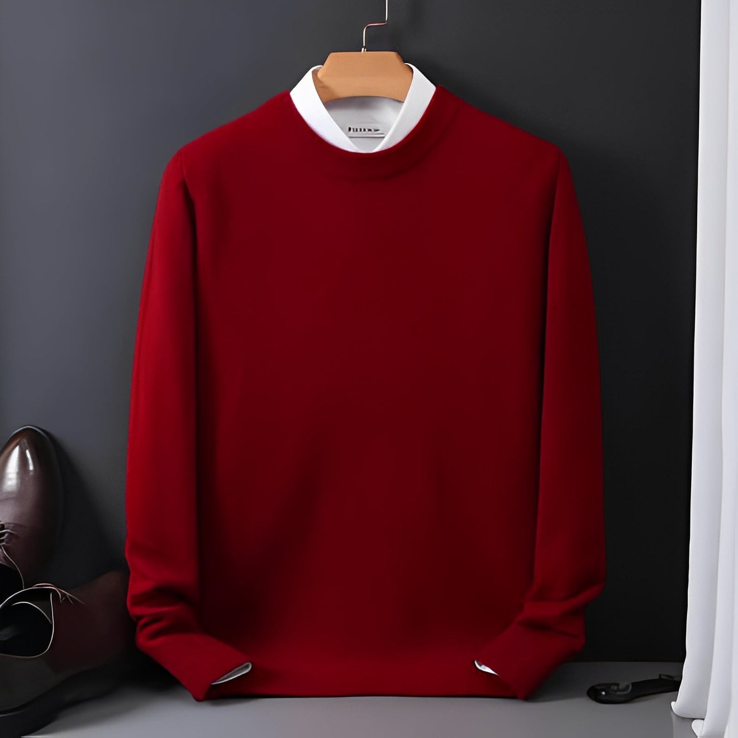 Inigo - Maglione moderno in cashmere dal taglio morbido per uomo