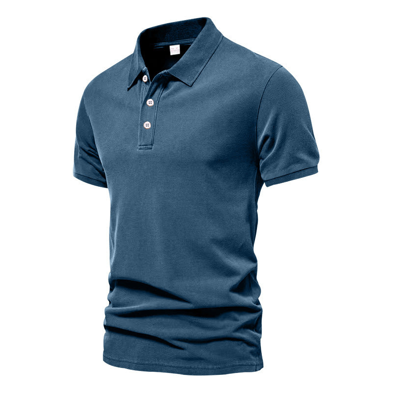 Evans - Polo da uomo casual a maniche corte