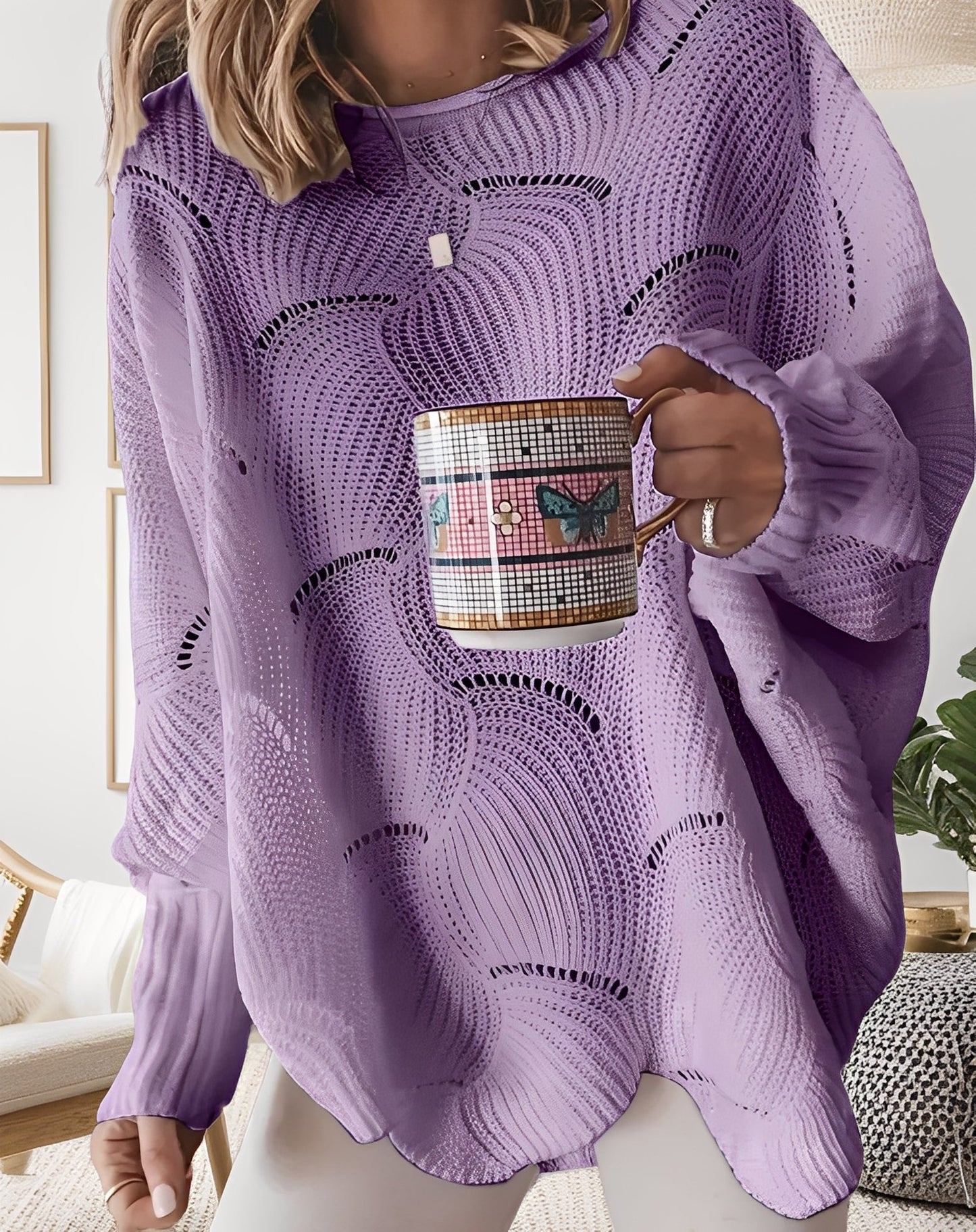 Kassandra - Elegante maglione femminile tagliato