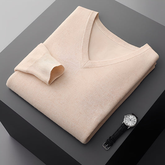 Myron - Maglione in cashmere semplice da uomo