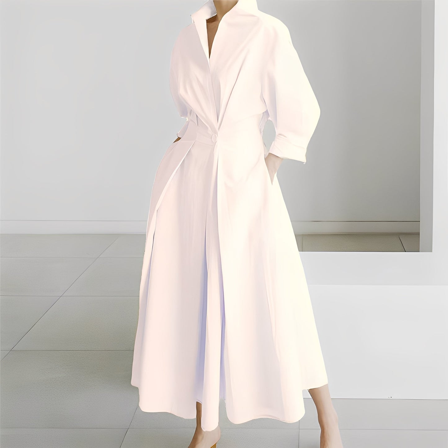 Lavina - Vestito a maniche lunghe con tasche per donne