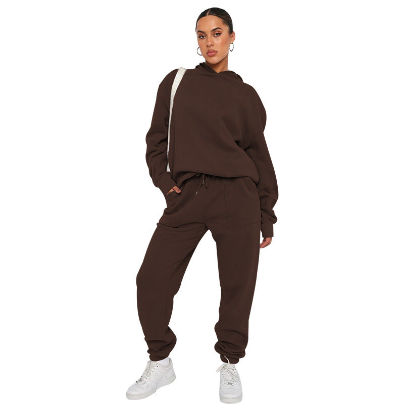 Minerva - Completo casual con cappuccio per donne