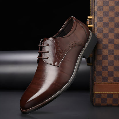 Beckham - Scarpe Eleganti Stringate in Stile Brogue per Uomini