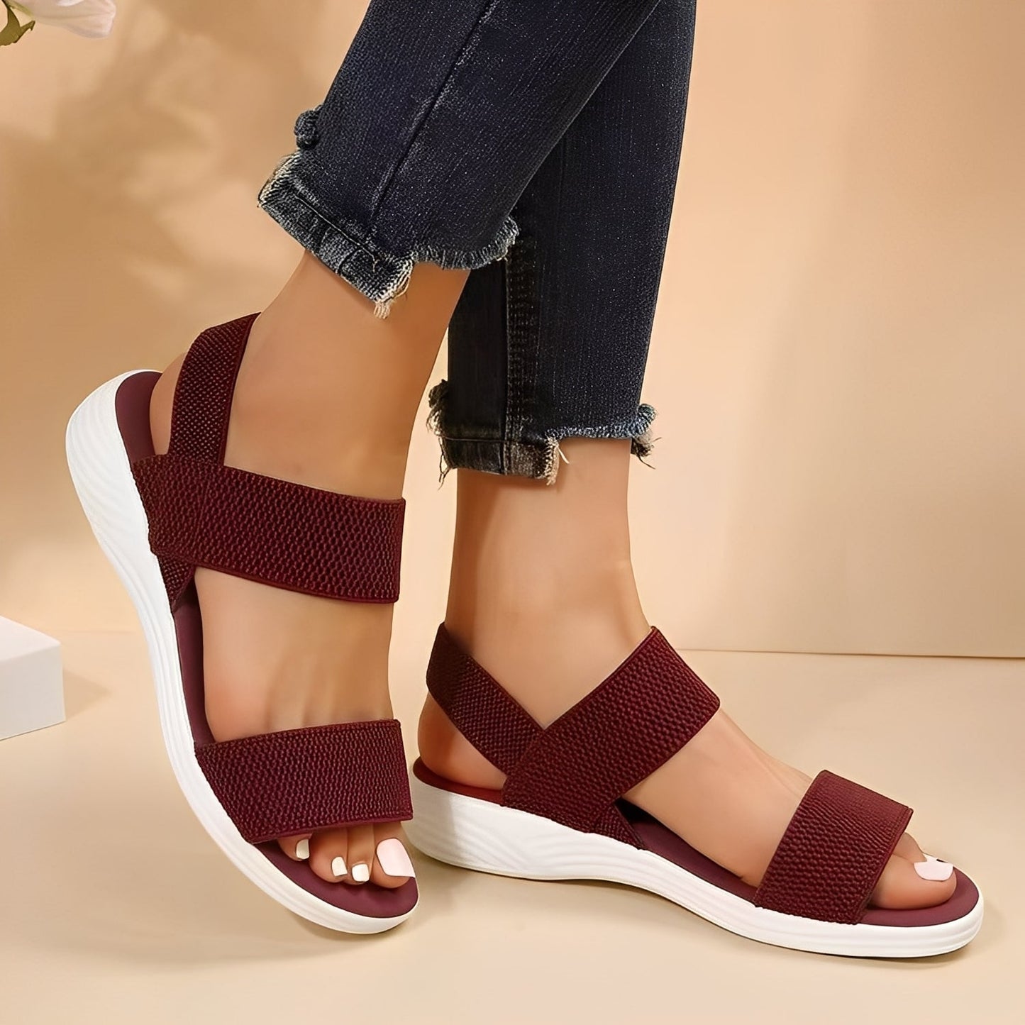 Jessika - Sandali bassi casual in Flyknit per donne