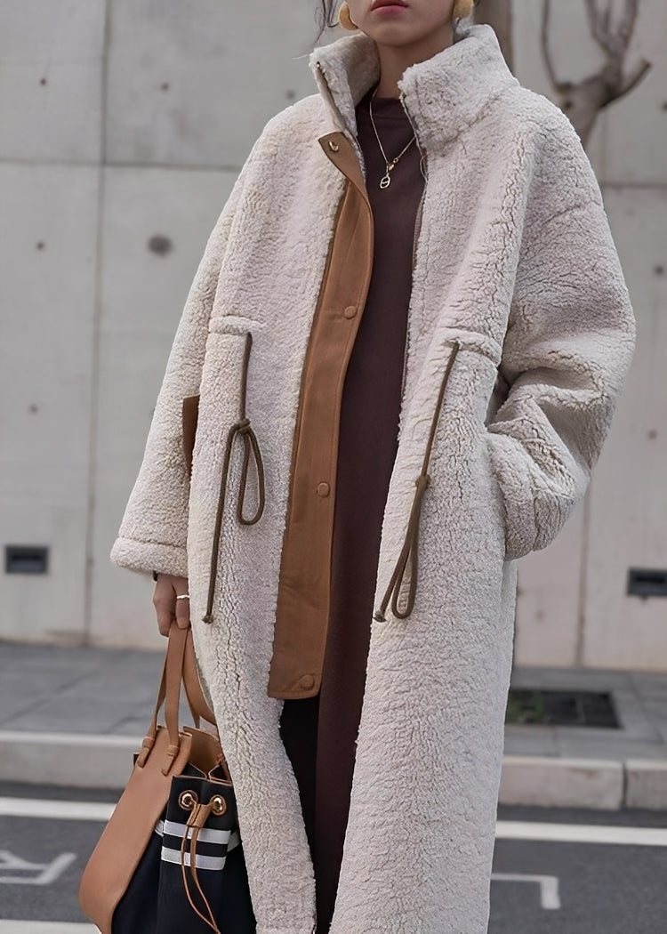 Noelene - Caldo cappotto largo in lana per donne